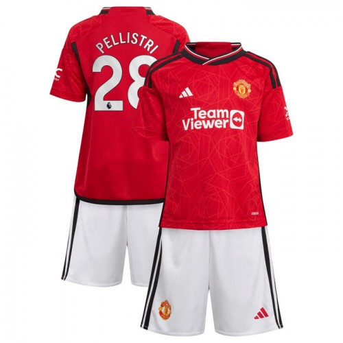 Fotbollskläder Barn Manchester United Pellistri 28 Hemmatröja 2023-24 - Kortärmad Fotbollskläder Barn Manchester United Pellistri 28 Hemmatröja 2023-24 - Kortärmad
